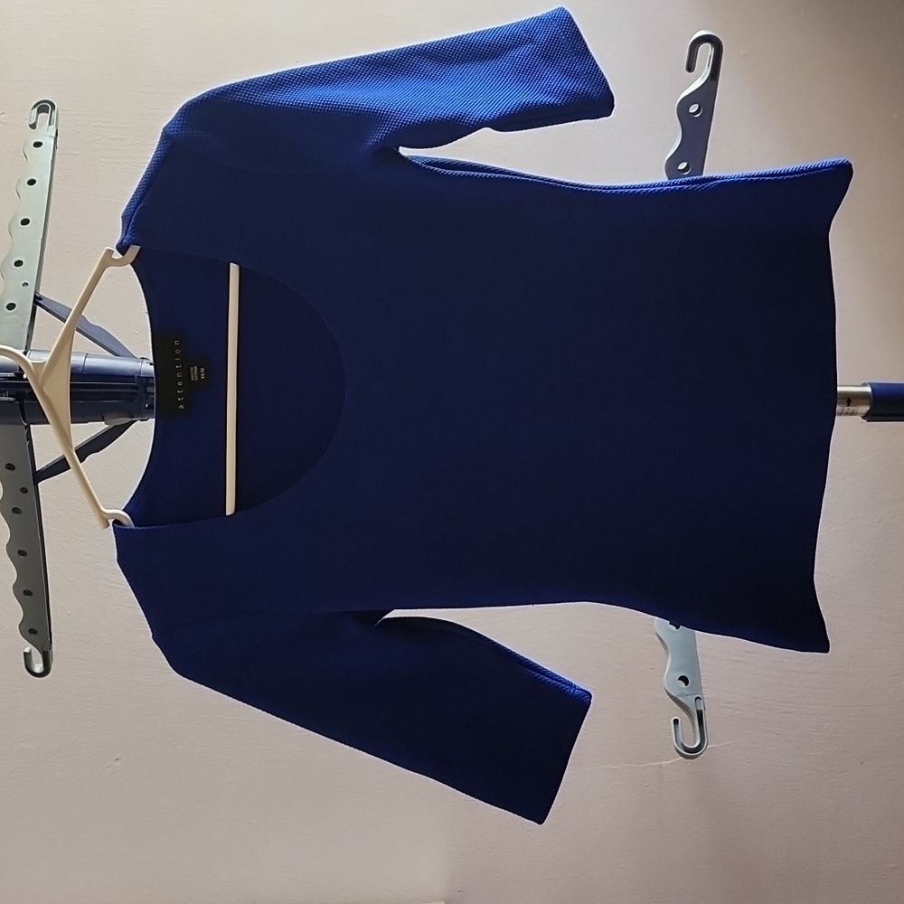 Blouse Blue ,XS, Brand attention